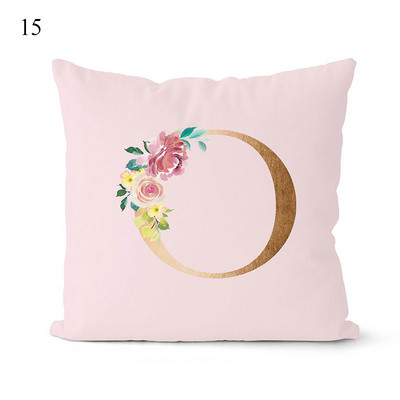 Rózsaszín párnahuzat dekoratív arany betűkkel nyomtatott párnahuzatok párnahuzat kanapé párnák huzat dekoratív párnahuzat 45*45cm