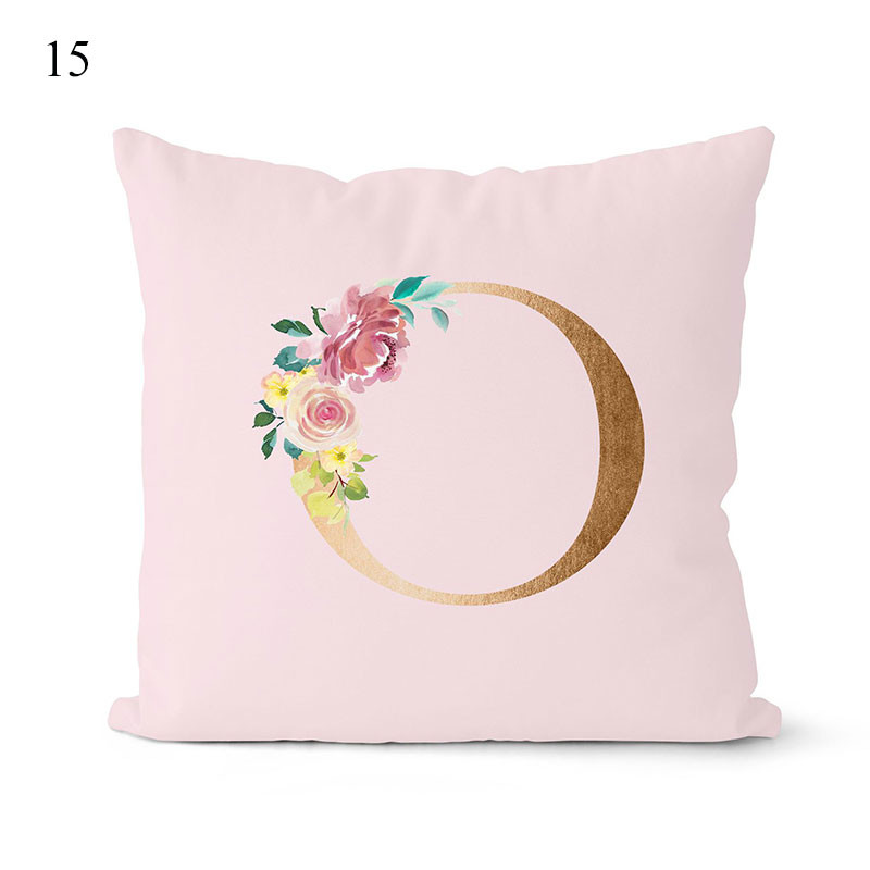 Rózsaszín párnahuzat dekoratív arany betűkkel nyomtatott párnahuzatok párnahuzat kanapé párnák huzat dekoratív párnahuzat 45*45cm