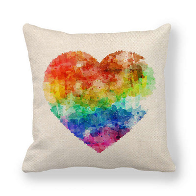 Otthoni párnahuzat vászon párnahuzat párnahuzat Valentin-napi dekoráció párnahuzat szerelmes párnahuzat 45 * 45cm