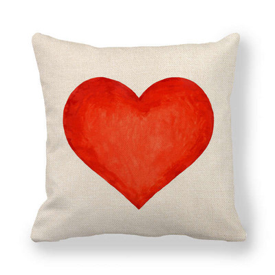 Otthoni párnahuzat vászon párnahuzat párnahuzat Valentin-napi dekoráció párnahuzat szerelmes párnahuzat 45 * 45cm