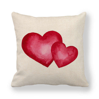 Otthoni párnahuzat vászon párnahuzat párnahuzat Valentin-napi dekoráció párnahuzat szerelmes párnahuzat 45 * 45cm