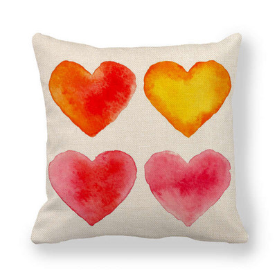 Otthoni párnahuzat vászon párnahuzat párnahuzat Valentin-napi dekoráció párnahuzat szerelmes párnahuzat 45 * 45cm