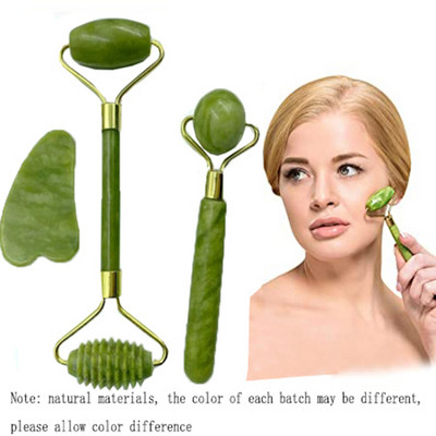 Jade Roller Kit, Arc görgős masszírozó szem természetes öregedésgátló, Guasha masszázseszköz, bőrfeszesítő