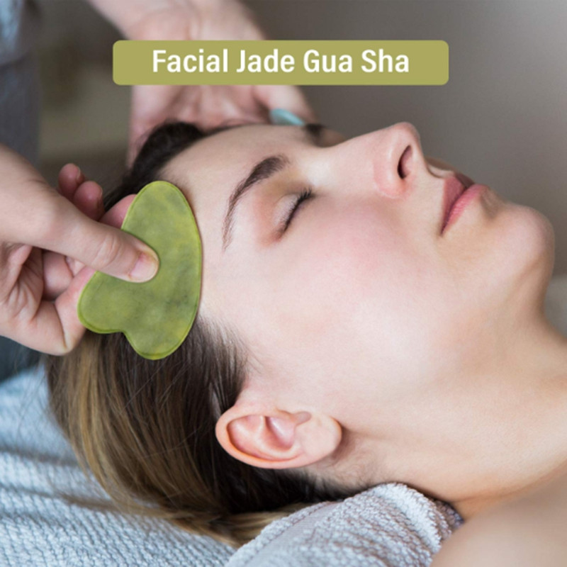 Jade Roller Kit, Arc görgős masszírozó szem természetes öregedésgátló, Guasha masszázseszköz, bőrfeszesítő