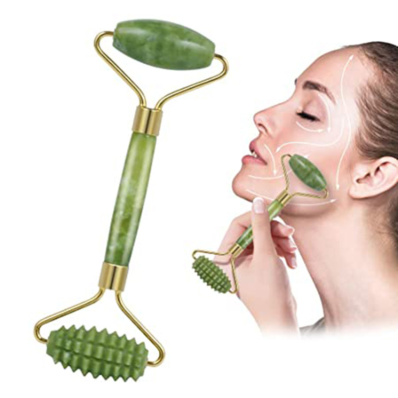 Jade Roller Kit, Arc görgős masszírozó szem természetes öregedésgátló, Guasha masszázseszköz, bőrfeszesítő