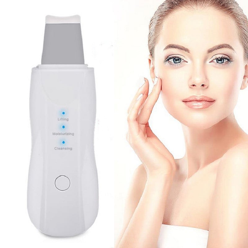 Vibrációs masszázs bőrradír Mély arctisztító spatula mitesszer eltávolító peeling lapát Arc pórustisztító arc lifting eszköz