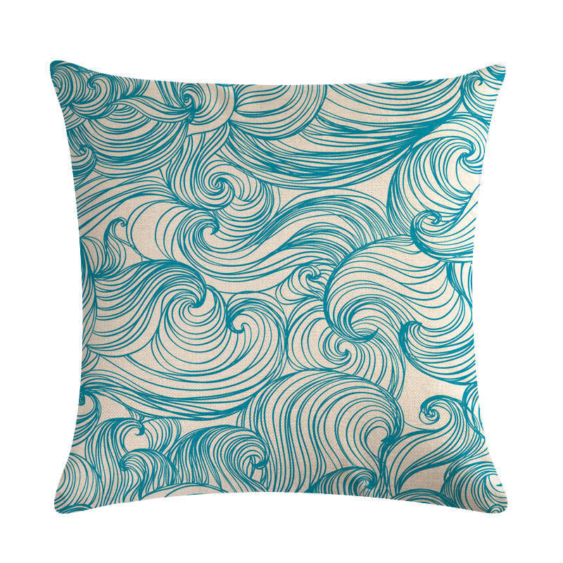 Creative Wave Line párnahuzat dekorációs párnák kanapéhoz nappali Car Housse De Coussin lakberendezéshez