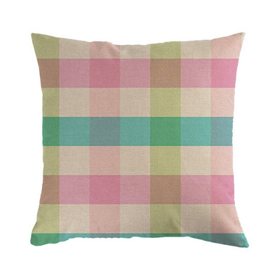 Husă de pernă cu geometrie în stil nordic din bumbac in carouri colorate cu geometrie husă de pernă decorativă pentru casă husă de pernă pentru canapea