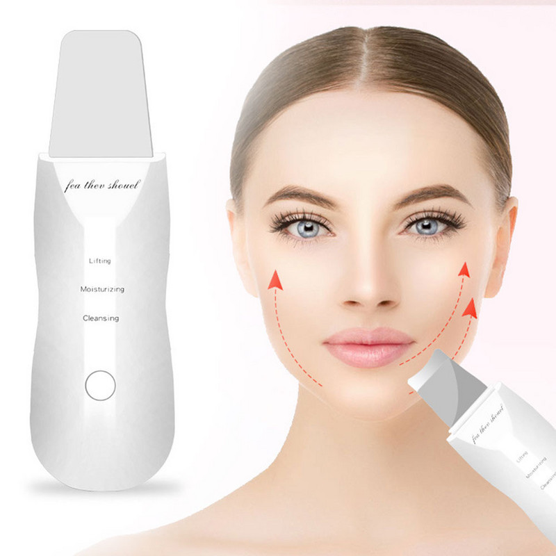 Μηχάνημα φτυαρίσματος με δόνηση με υπερήχους μαύρα στίγματα αφαιρεί τον καθαρισμό προσώπου και την ομορφιά υπερηχητικό καθαριστικό δέρματος