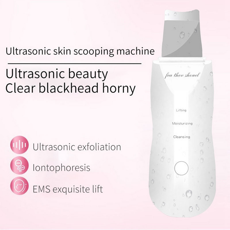 Μηχάνημα φτυαρίσματος με δόνηση με υπερήχους μαύρα στίγματα αφαιρεί τον καθαρισμό προσώπου και την ομορφιά υπερηχητικό καθαριστικό δέρματος