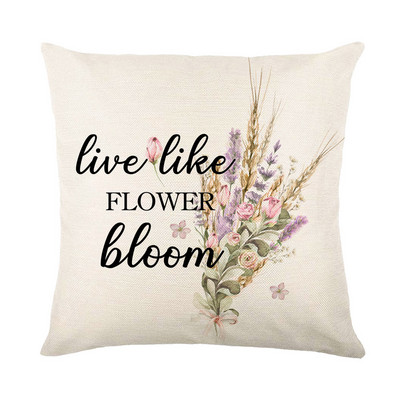 Gražūs pavasariniai levandų dekoratyviniai pagalvių užvalkalai Boho violetiniai gėlių pagalvių užvalkalai Namų svetainės interjeras namų dekoravimui 45x45