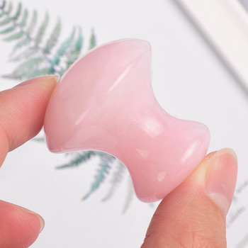 Mushroom Jade Roller Therapy Natural Jade Stone Facial Neck Healing Massager αδυνατίσματος Rose Quartz Lift Skin Tools