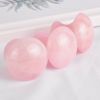 Mushroom Jade Roller Therapy Natural Jade Stone Facial Neck Healing Massager αδυνατίσματος Rose Quartz Lift Skin Tools