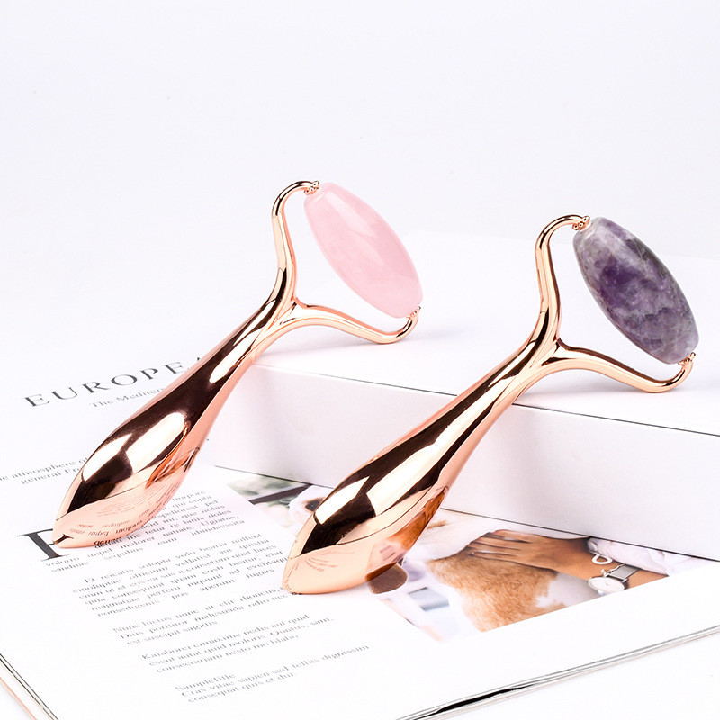 Valjkasti masažer od žada za vrat, oko, lice, mršavljenje, lifting masaža, terapija limfne drenaže, detoksikacija tijela, njegu kože, kozmetički alat