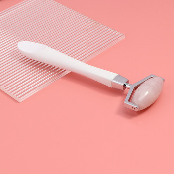 1 бр. Jade Roller Facial Massage Stick Beauty Powder Crystal Roller V Инструмент за отслабване на лицето Ролков масажор за лице