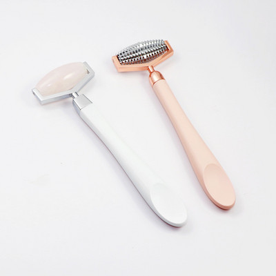 1kom Jade Roller Štap za masažu lica Puder za uljepšavanje Kristalni valjak V Instrument za mršavljenje Valjak za masažu lica