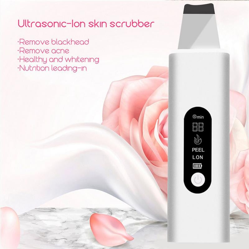 Skin scrubber spatula arcbőrradír spatula mitesszer eltávolító tisztító vízálló USB töltő az arc mély tisztításához