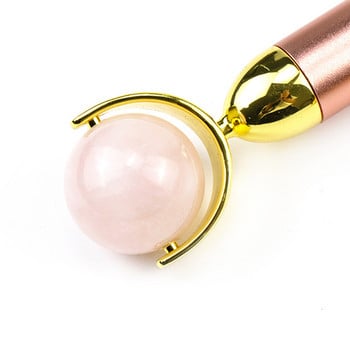 ηλεκτρικό Jade Roller Rose Quartz Face Roller Massager Facial Massage Roller Ice Lifting Facial roller do Slimming Face Massager