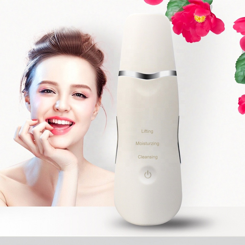 Ultrahangos Bőrradír Vibrációs Arc Spatula Mitesszer eltávolító Lapát Tiszta Kavitációs Peeling Arc Lifting Bőrápolás