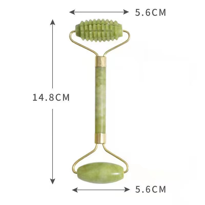 Arcmasszírozó görgő Gua sha Jade Store Kaparó Görgős masszázs Arcmasszírozóhoz Jade Roller Guasha Kaparó Arc Microniddle