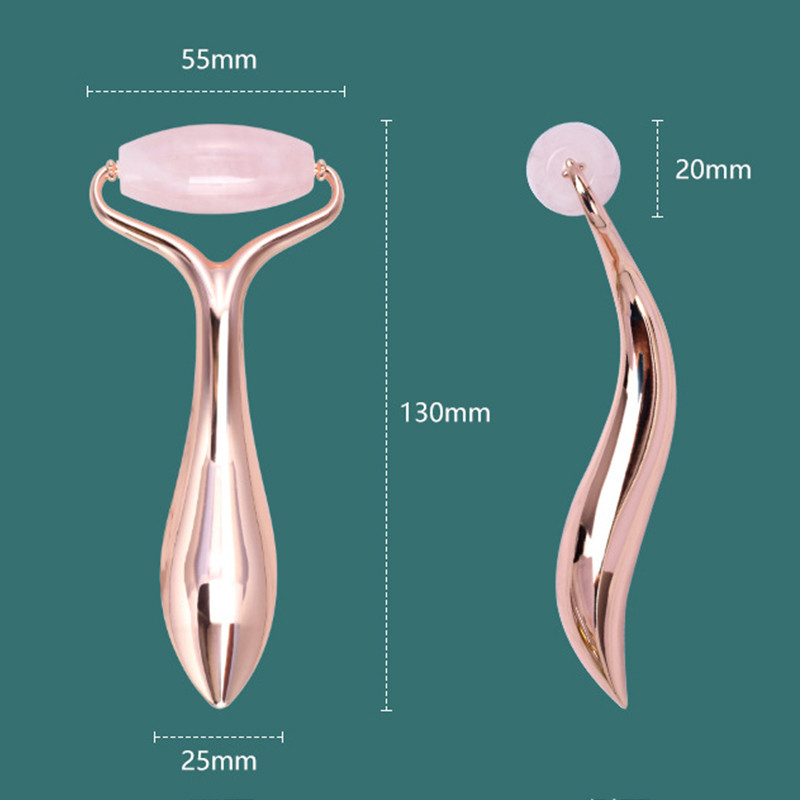Valjkasti masažer od žada za vrat, oko, lice, mršavljenje, lifting masaža, terapija limfne drenaže, detoksikacija tijela, njegu kože, kozmetički alat