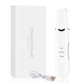 Ultrahangos bőrradír mitesszer eltávolító vibrációs arc spatula arc pattanás tisztító lapát vákuum peeling lifting kavitáció