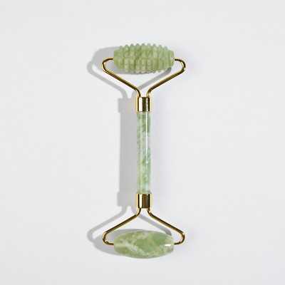 Φυσικό μασάζ προσώπου Jade Roller Scraper Facial Skin Tools Care Tools Roller Massage Microniddle Καθαριστικό προσώπου Περιποίηση δέρματος με κουτί