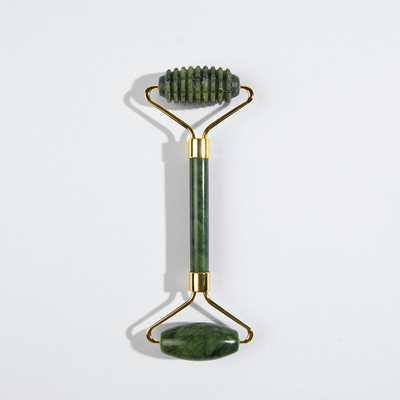 Φυσικό μασάζ προσώπου Jade Roller Scraper Facial Skin Tools Care Tools Roller Massage Microniddle Καθαριστικό προσώπου Περιποίηση δέρματος με κουτί