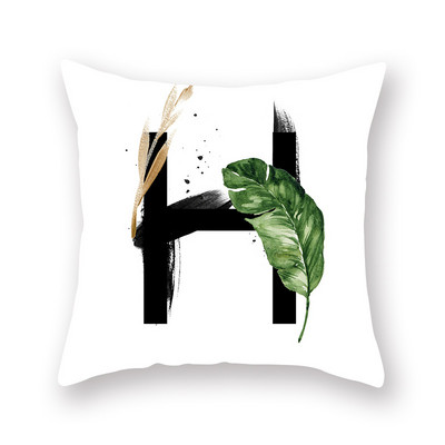 45X45CM Ins Nordic Style Plant angol ábécé őszibarack bőr párnahuzat kanapé párna párna nagykereskedés