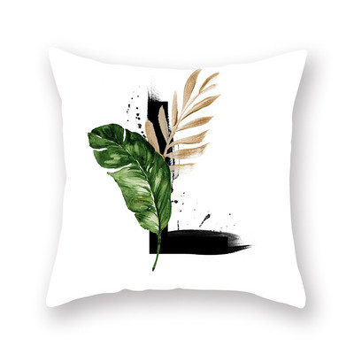 45X45CM Ins Nordic Style Plant angol ábécé őszibarack bőr párnahuzat kanapé párna párna nagykereskedés