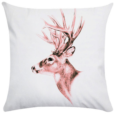 Vintage Elk Forest Animal párnahuzat Kanapéágy dobó párnahuzat párnahuzat nappali dekoráció kerti szék párna