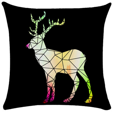 Vintage Elk Forest Animal párnahuzat Kanapéágy dobó párnahuzat párnahuzat nappali dekoráció kerti szék párna