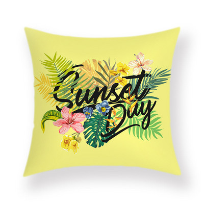 Summer Greenery párnahuzat Rajzfilm ananász dekoratív párnák kanapéhoz, párnahuzat 18x18 hüvelykes Boho szoba esztétika
