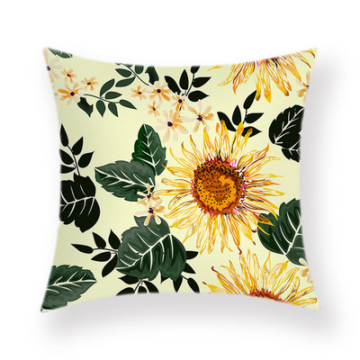 Summer Greenery párnahuzat Rajzfilm ananász dekoratív párnák kanapéhoz, párnahuzat 18x18 hüvelykes Boho szoba esztétika