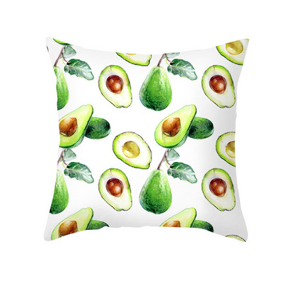 Havaji Jastučnica s tropskim voćem za jastuke Jastučnica s ljetnim lišćem Ukrasni jastuci za elegantnu vrtnu stolicu Jastuk 45x45