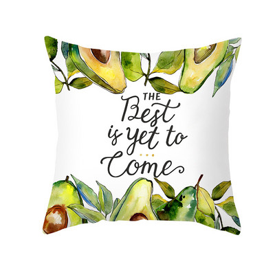 Havaji Jastučnica s tropskim voćem za jastuke Jastučnica s ljetnim lišćem Ukrasni jastuci za elegantnu vrtnu stolicu Jastuk 45x45