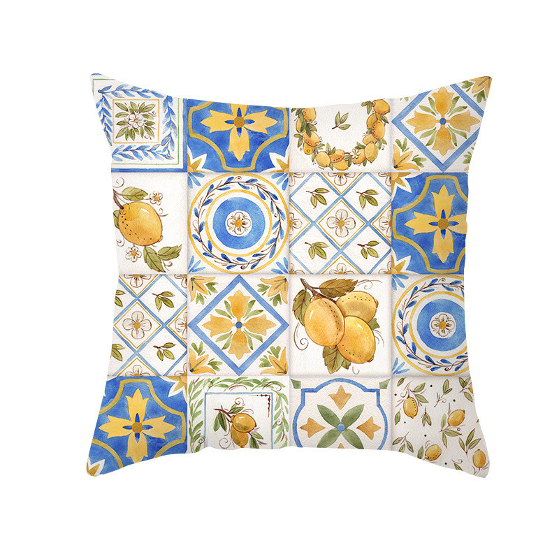 Havaji Jastučnica s tropskim voćem za jastuke Jastučnica s ljetnim lišćem Ukrasni jastuci za elegantnu vrtnu stolicu Jastuk 45x45