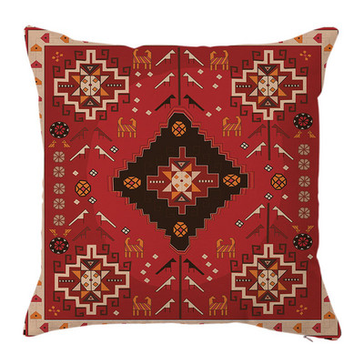 Indiai színes geometrikus vászon párnahuzat Boho etnikai grafikus párnahuzat párnákhoz kanapé lakberendezési kerti szék 45x45 40x40