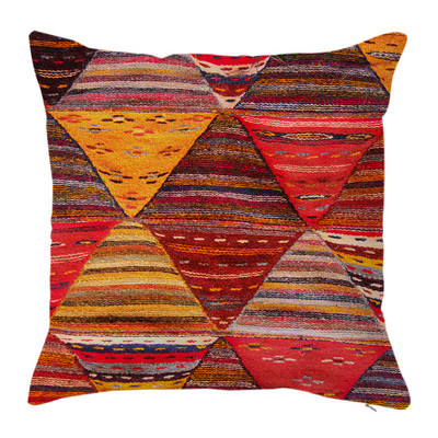 Indiai színes geometrikus vászon párnahuzat Boho etnikai grafikus párnahuzat párnákhoz kanapé lakberendezési kerti szék 45x45 40x40