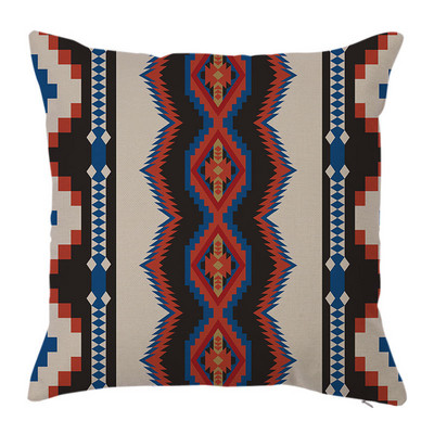 Indiai színes geometrikus vászon párnahuzat Boho etnikai grafikus párnahuzat párnákhoz kanapé lakberendezési kerti szék 45x45 40x40