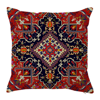 Indiai színes geometrikus vászon párnahuzat Boho etnikai grafikus párnahuzat párnákhoz kanapé lakberendezési kerti szék 45x45 40x40