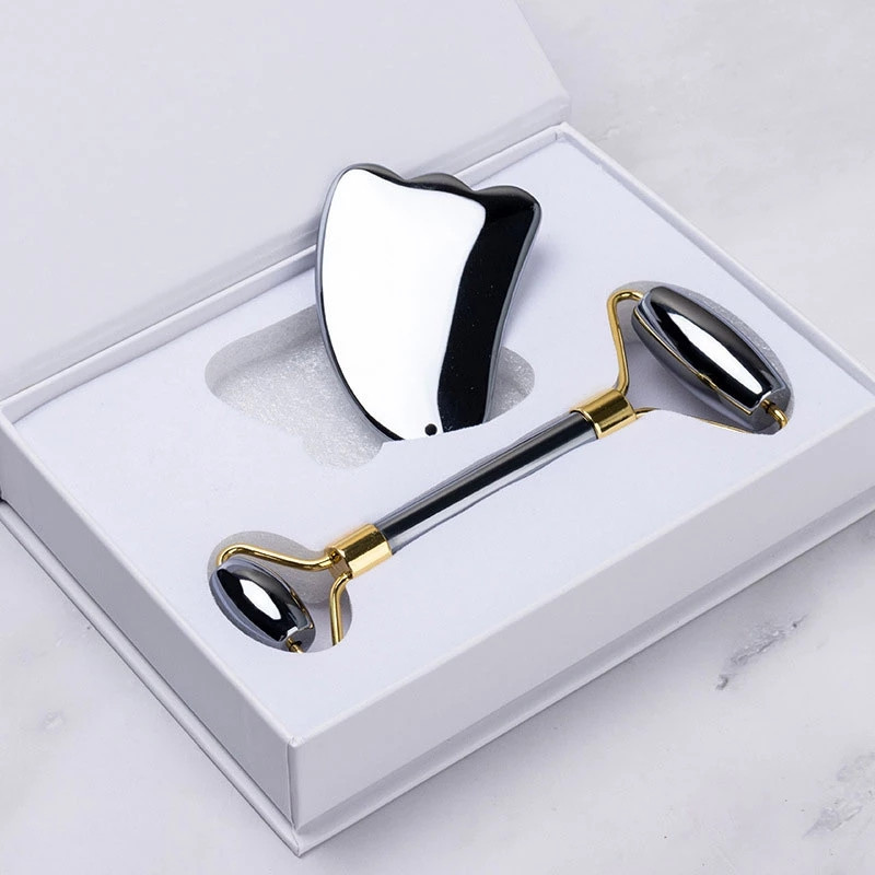 Terahertz Face Gua Sha Crystal Jade Roller Veido masažas Scratch Board Grožis Odos Priežiūra Gouache Screper Guasha Masažo įrankiai