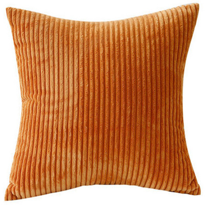 Калъфка за възглавница от рипсено кадифе Калъфка за възглавница на райе Диван Калъфка за възглавница Домашен декор Калъфка за възглавница Легло Декорация за хол Проста