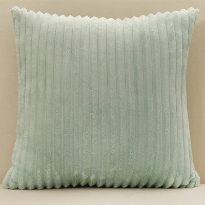 Калъфка за възглавница от рипсено кадифе Калъфка за възглавница на райе Диван Калъфка за възглавница Домашен декор Калъфка за възглавница Легло Декорация за хол Проста