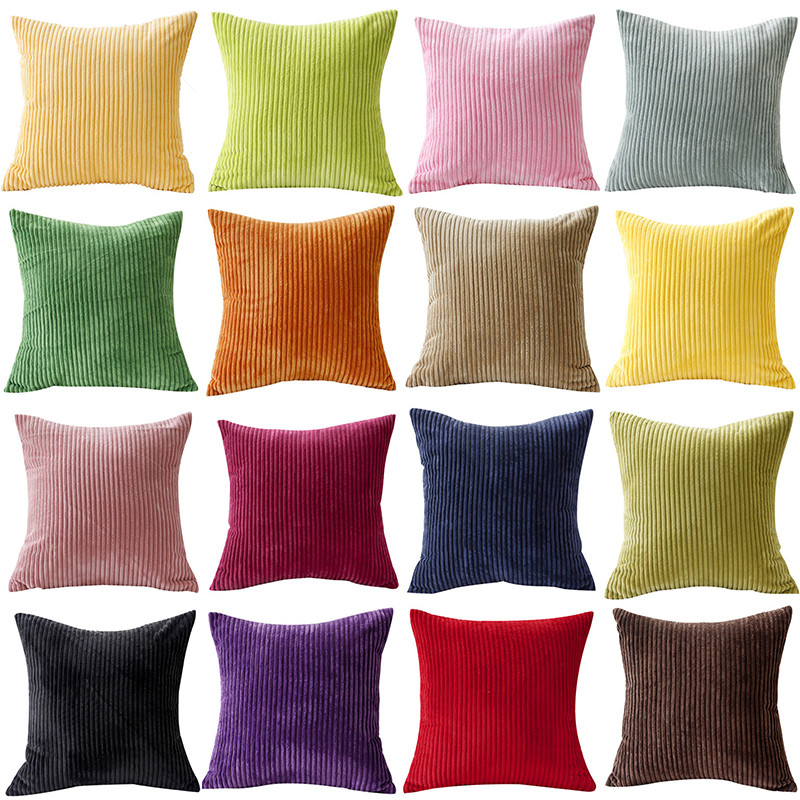 Husă de pernă din velur Față de pernă Husă de pernă pentru canapea în dungi Decor pentru casă Față de pernă Pat Decorare camera de zi simplă