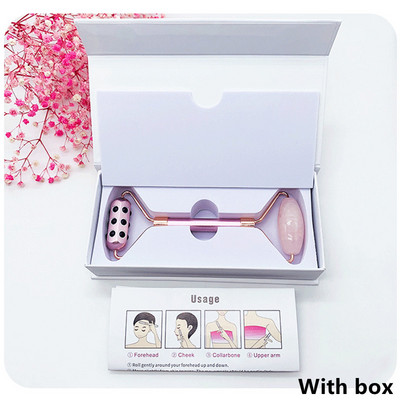 Sejas masētājs Germānija metāla rullīšu masētājs Rozā kvarca rullītis Nefrīta rullītis Nefrīta skrāpis Sejas masētājs Ādas kopšanas rīki