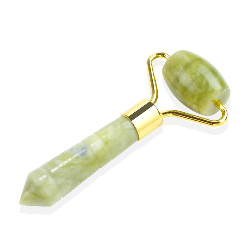 LIZY masszázseszköz készlet egyfejű Jade henger Gua Sha kaparó Jade Arc Test Szem Nyak Masszázs Szépségeszközök