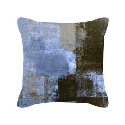 45x45 cm žalsvai mėlynos spalvos pagalvių užvalkalai pagalvių užvalkalai Namų dekoravimas Šiuolaikinis abstraktus biuro pagalvėlės užvalkalas menas pagalvių užvalkalas sofa