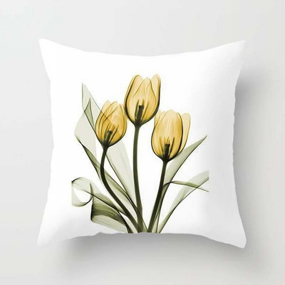 Akvarell lillemustriga dekoratiivne padjapüür Padjapüür Polüester padjakate padjapadi Diivan Dekoor Padjapüür 40x40