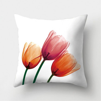 Akvarell lillemustriga dekoratiivne padjapüür Padjapüür Polüester padjakate padjapadi Diivan Dekoor Padjapüür 40x40